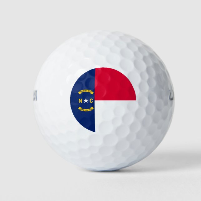 North Carolina State Flag Design Golf Balls (Front)