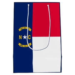 North Carolina State Flag Design Medium Gift Bag