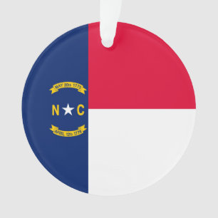 North Carolina State Flag Design Ornament