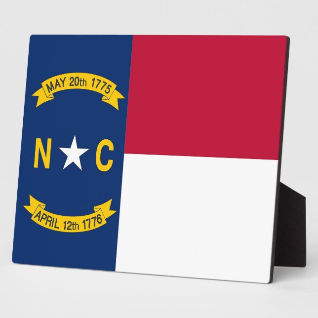 North Carolina State Flag Plaque (Side)