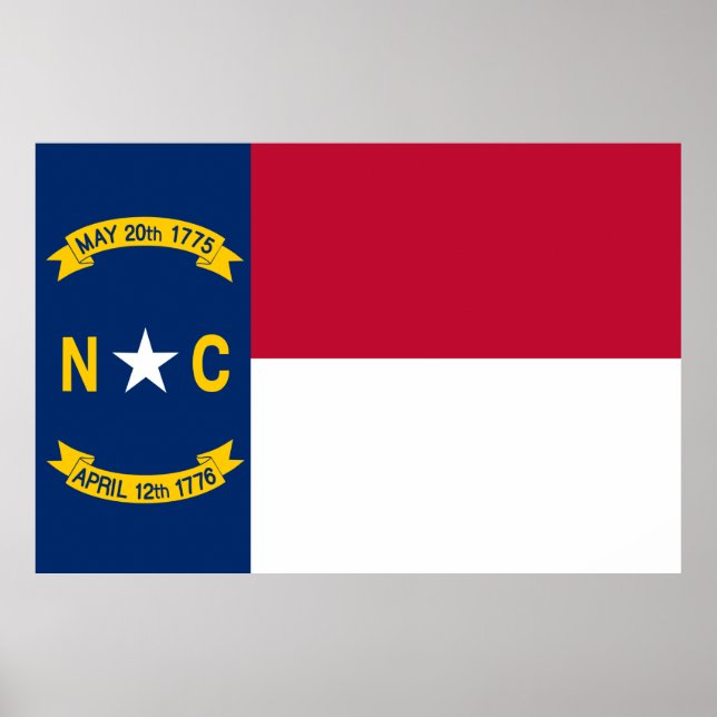 North Carolina state flag Poster (Front)