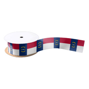 North Carolina State Flag Satin Ribbon