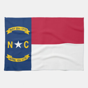 North Carolina State Flag Tea Towel