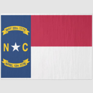 North Carolina State Flag Tissue Paper