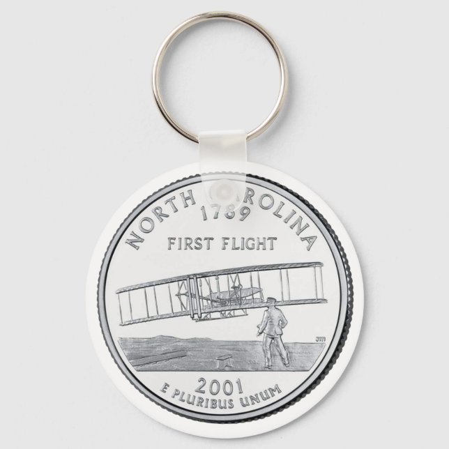 North Carolina State Quarter Key Ring (Front)