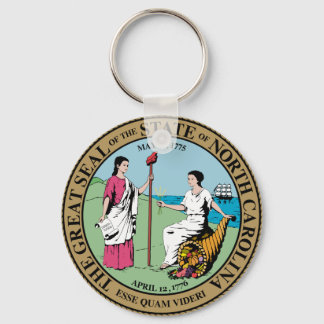 North Carolina State Seal Key Ring