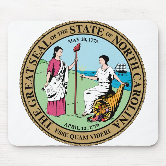 North Carolina State Seal - Mouse Pad (Front)
