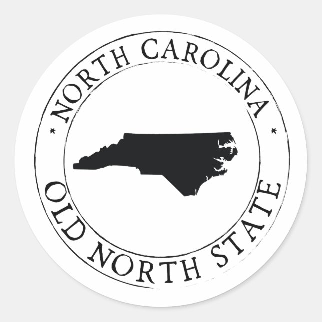 North Carolina Sticker Envelope Seal (Front)