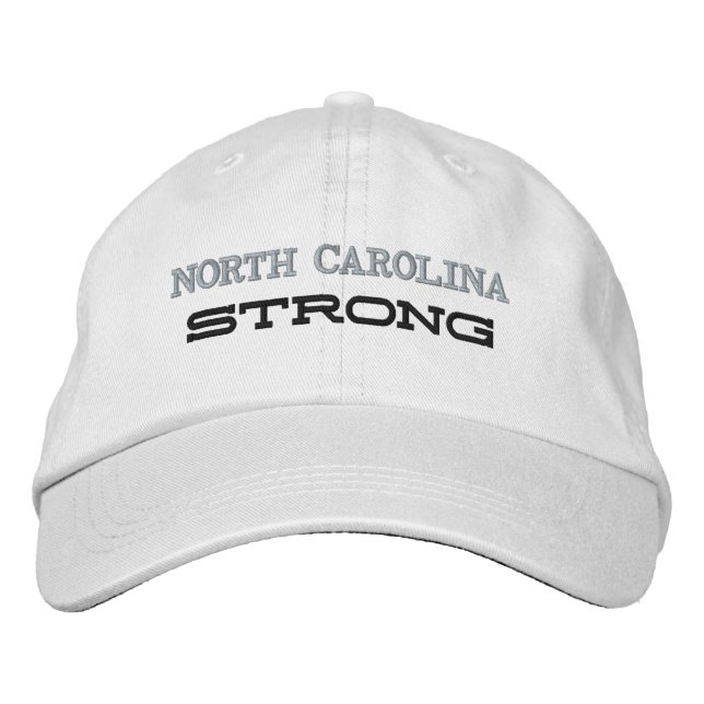 North Carolina Strong Embroidered Hat (Front)