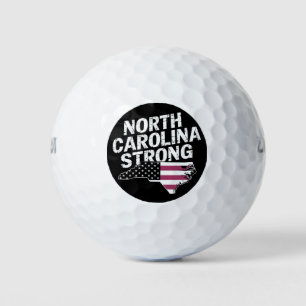 North Carolina Strong With NC State And USA Flag Golf Balls