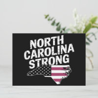 North Carolina Strong With NC State And USA Flag
