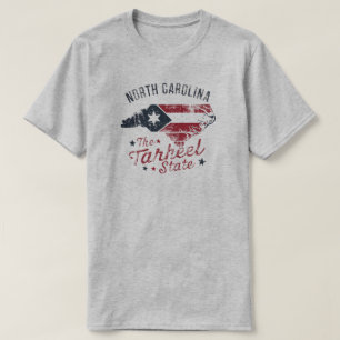 North Carolina The Tarheel State Map T-Shirt
