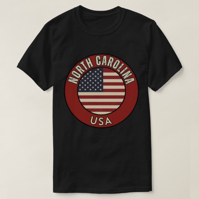 North Carolina United States of America T-Shirt (Design Front)