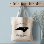 North Carolina Wedding Welcome Bag for Hotel Guest<br><div class="desc">Wedding weekend welcome gift bag for out of town guests to your wedding,  featuring image of North Carolina.  Fill tote with your favourite goodies.</div>