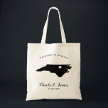 North Carolina Wedding Welcome Bag for Hotel Guest<br><div class="desc">Wedding weekend welcome gift bag for out of town guests to your wedding,  featuring image of North Carolina.  Fill tote with your favourite goodies.</div>
