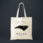 North Carolina Wedding Welcome Bag for Hotel Guest<br><div class="desc">Wedding weekend welcome gift bag for out of town guests to your wedding,  featuring image of North Carolina.  Fill tote with your favourite goodies.</div>
