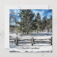 North Carolina winter landscape