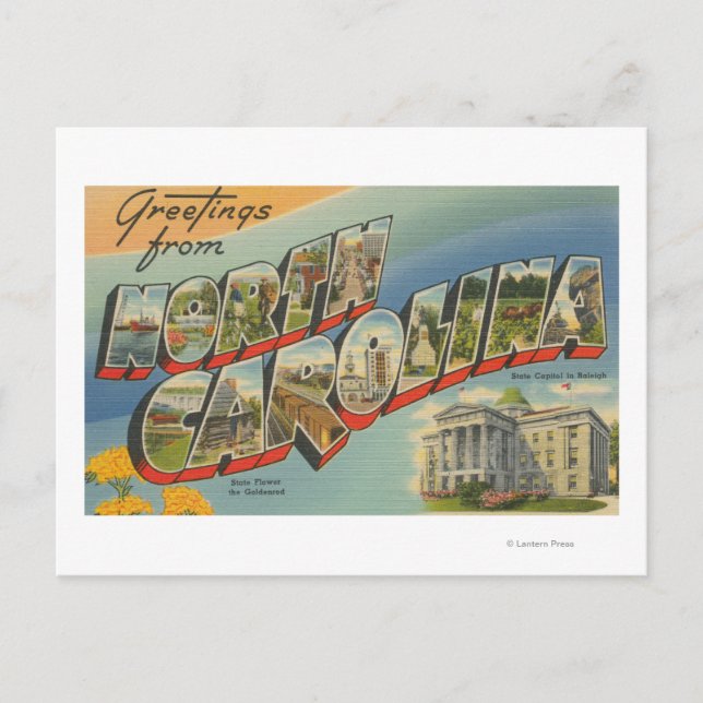 North CarolinaLarge Letter Scenes 2 Postcard (Front)