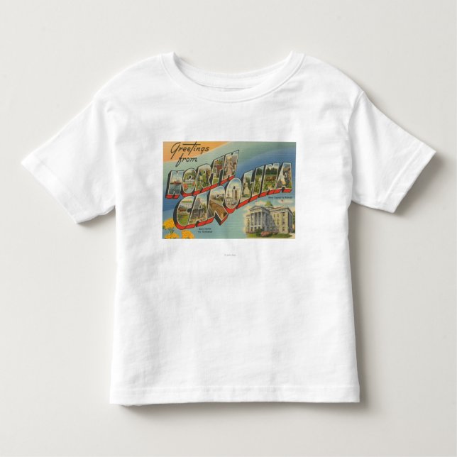 North CarolinaLarge Letter Scenes 2 Toddler T-Shirt (Front)