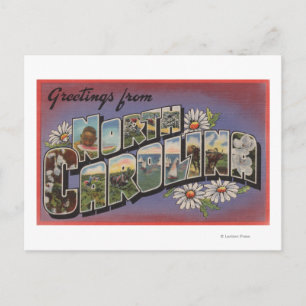 North CarolinaLarge Letter Scenes Postcard