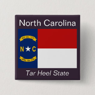 North Carolinian Flag Button