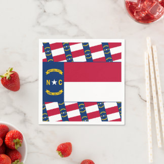North Carolinian Flag, Flag of North Carolina Napkin