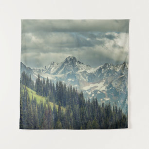 North Cascade: Majestic Mountain Peak. Tapestry