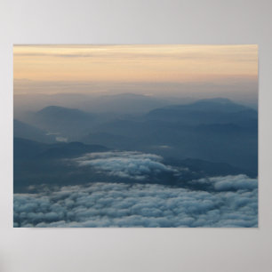 North Cascade Mountains at sunset Poster