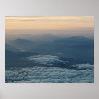 North Cascade Mountains at sunset Poster