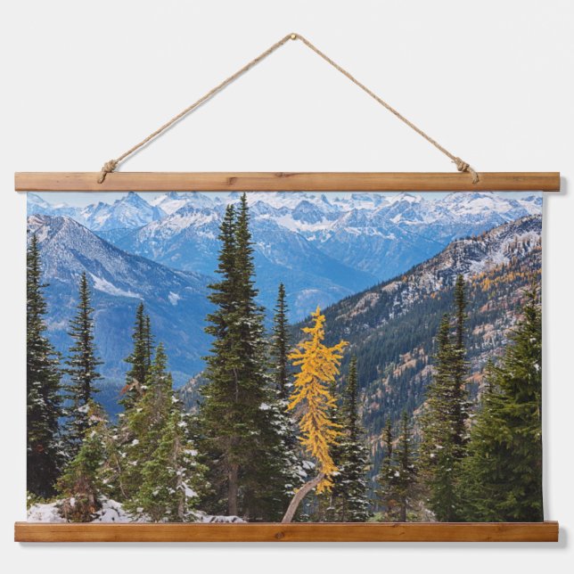 North Cascade Mountains Wenatchee National Forest Hanging Tapestry (Front)