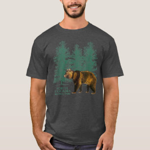 North Cascade National Park Washington Bear Trees T-Shirt
