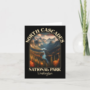 North Cascades National Park Autumn Season Camping Card