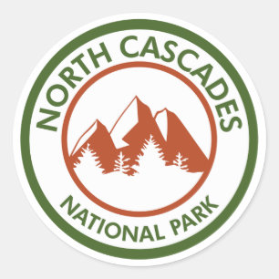 North Cascades National Park Classic Round Sticker