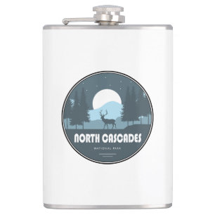 North Cascades National Park Deer Hip Flask