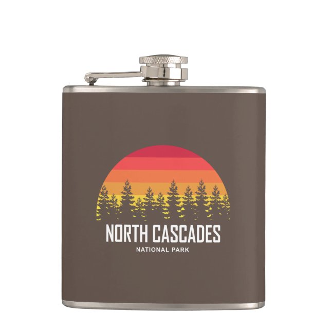 North Cascades National Park Hip Flask (Front)