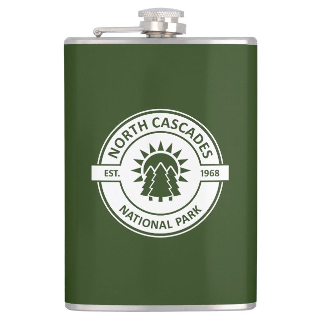 North Cascades National Park Hip Flask (Front)