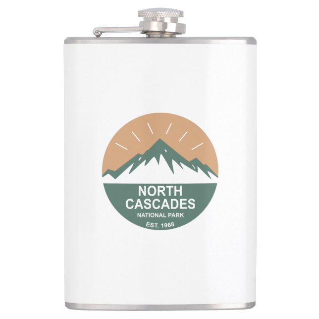 North Cascades National Park Hip Flask (Front)
