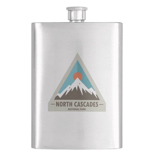 North Cascades National Park Hip Flask (Front)