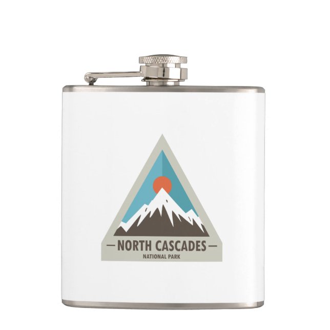 North Cascades National Park Hip Flask (Front)