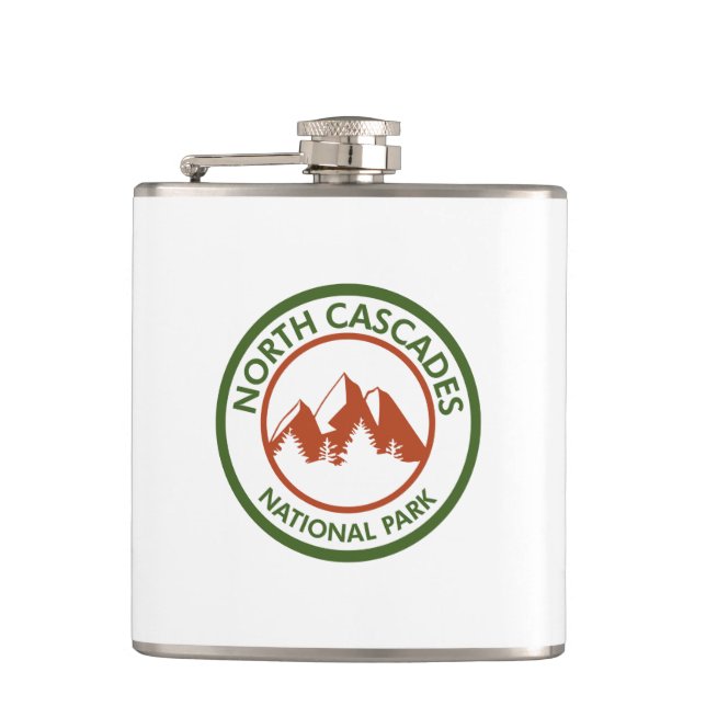 North Cascades National Park Hip Flask (Front)