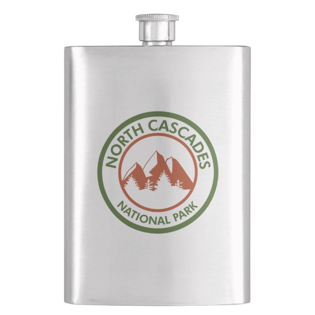 North Cascades National Park Hip Flask (Front)
