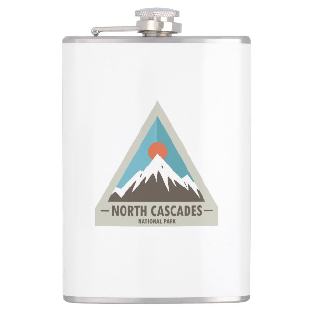 North Cascades National Park Hip Flask (Front)