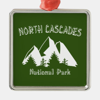 North Cascades National Park Metal Tree Decoration