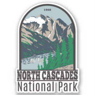 North Cascades National Park Mount Triumph Retro