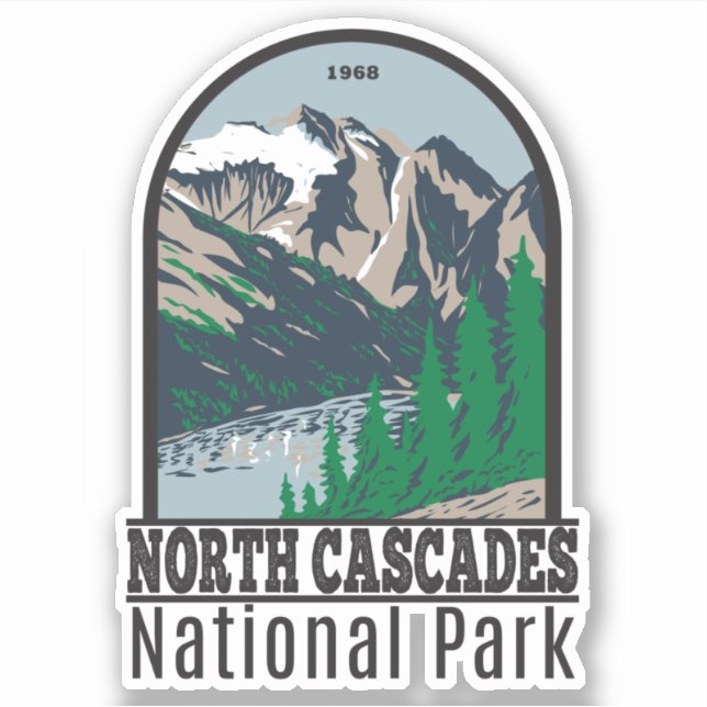 North Cascades National Park Mount Triumph Retro (Front)