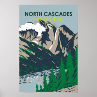 North Cascades National Park Mount Triumph Vintage
