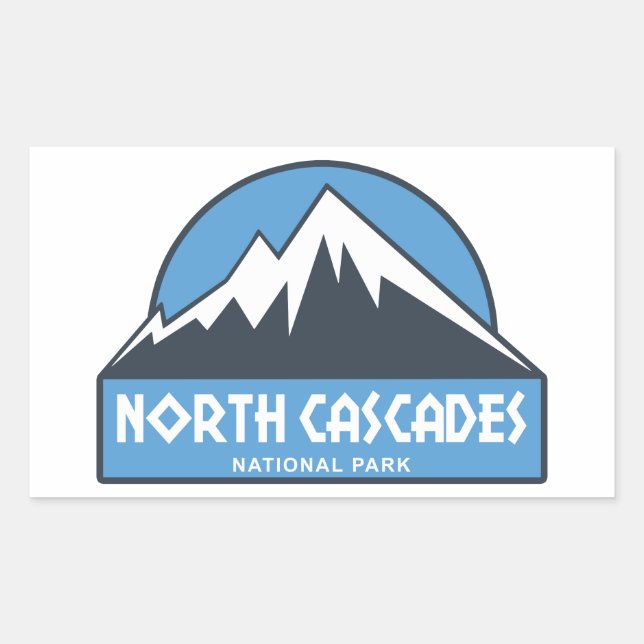 North Cascades National Park Rectangular Sticker (Front)