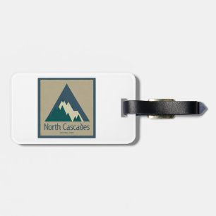 North Cascades National Park Rustic Luggage Tag