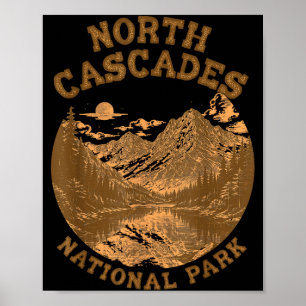 North Cascades National Park Travel Nature Lover Poster