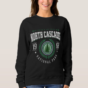 North Cascades National Park Washington Pine Tree  Sweatshirt